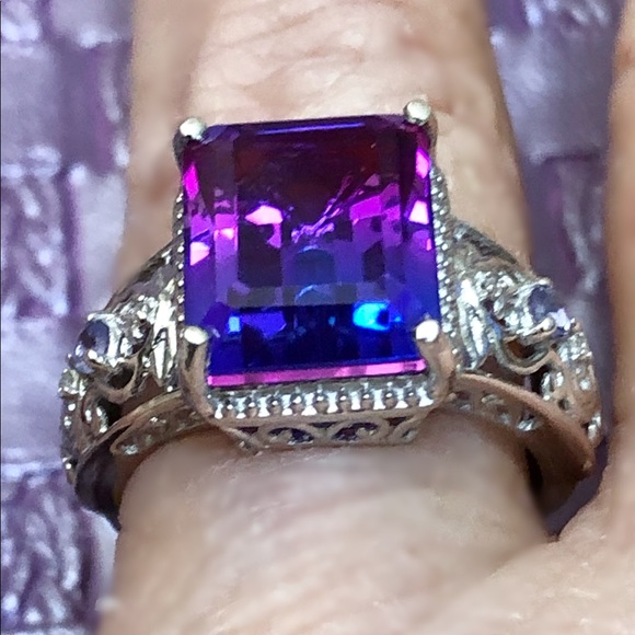 Midnight Orchid Quartz Ring - Picture 2 of 4